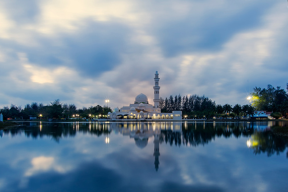 Tengku Tengah Zaharah Mosque Terengganu Malaysia
