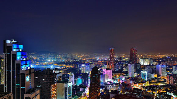 NIGHT OF CITY KUALA LUMPUR MALAYSIA